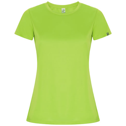 T-shirt sport publicitaire 135g manches courtes femme Imola Roly vert fluo